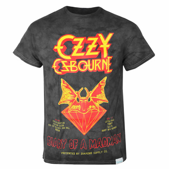 Maglietta da uomo DIAMOND X OZZY OSBOURNE - Diary Of A Madman Crystal Wash - Nero, DIAMOND, Ozzy Osbourne