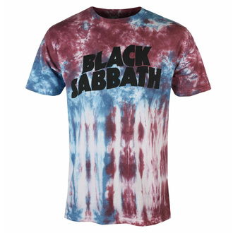 Maglietta da uomo Black Sabbath - Wavy Logo - BLU - ROCK OFF, ROCK OFF, Black Sabbath