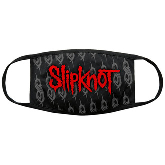 Mascherina Slipknot - Red Logo & Sigils - BL - ROCK OFF, ROCK OFF, Slipknot