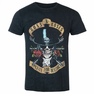 Maglietta da uomo Guns N' Roses - Appetite Washed - BL Dip-Dye - ROCK OFF, ROCK OFF, Guns N' Roses