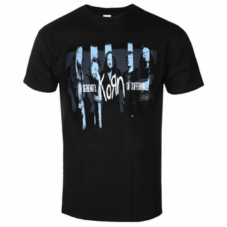Maglietta da uomo Korn - Block - Nero - ROCK OFF, ROCK OFF, Korn