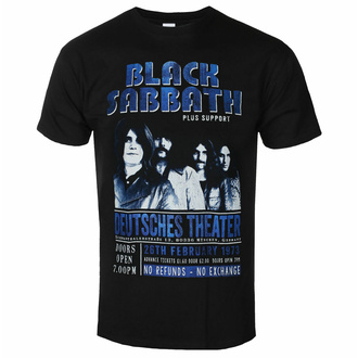 Maglietta da uomo Black Sabbath - Deutsches '73 - ROCK OFF, ROCK OFF, Black Sabbath