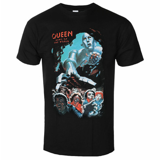 Maglietta da uomo Queen - News Of The World - Vintage ▾ Nero - ROCK OFF, ROCK OFF, Queen