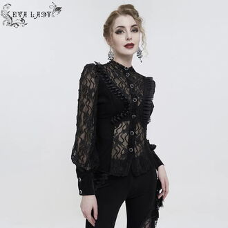 Camicia da donna DEVIL FASHION - Black Semitrasparent Gothic, DEVIL FASHION