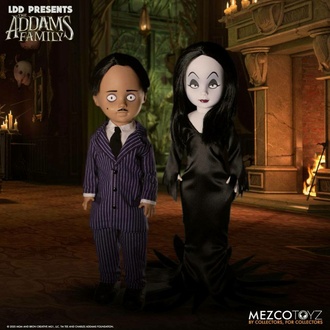 Statuine The Addams Family - Living Dead Dolls - Gomez & Morticia, LIVING DEAD DOLLS, Addams Family